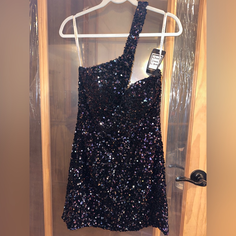 Ava Presley 12 NWT Ducky’s Formal Wear Prom Sequin  Sparkle Dress